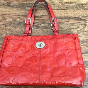 Orange COACH bag